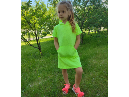 Платье детское для девочки  ( ПЛ-07 фуликра рябчик )